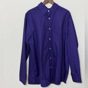 KingSize Purple Button-Down Shirt